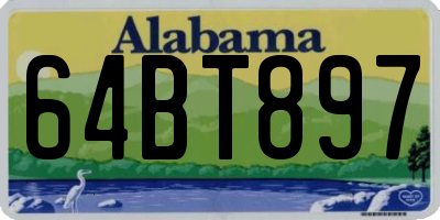 AL license plate 64BT897