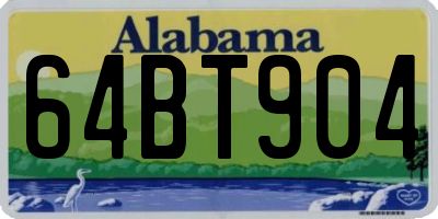 AL license plate 64BT904