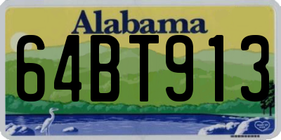 AL license plate 64BT913
