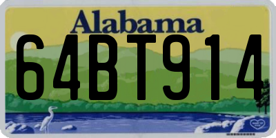 AL license plate 64BT914