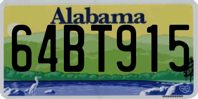 AL license plate 64BT915