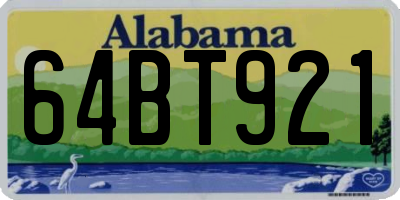 AL license plate 64BT921