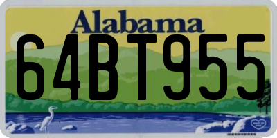 AL license plate 64BT955