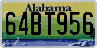 AL license plate 64BT956