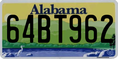 AL license plate 64BT962