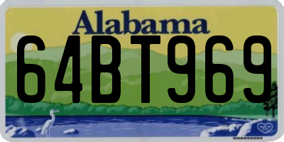 AL license plate 64BT969