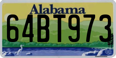 AL license plate 64BT973