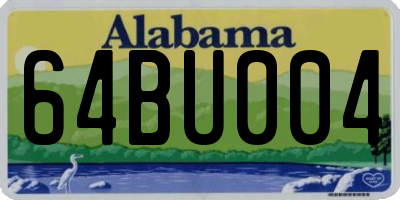 AL license plate 64BU004