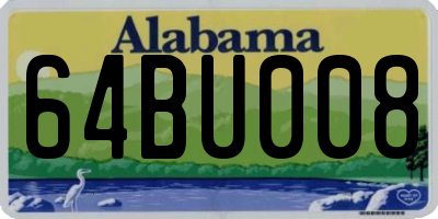 AL license plate 64BU008