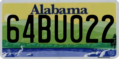 AL license plate 64BU022