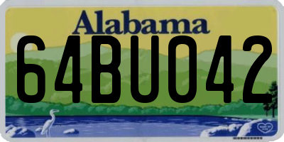 AL license plate 64BU042