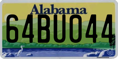 AL license plate 64BU044
