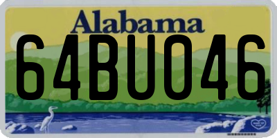 AL license plate 64BU046
