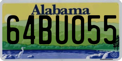 AL license plate 64BU055
