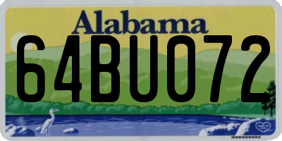 AL license plate 64BU072