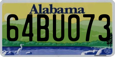 AL license plate 64BU073