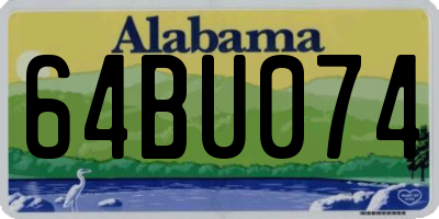 AL license plate 64BU074