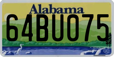 AL license plate 64BU075