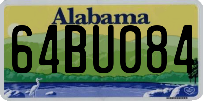 AL license plate 64BU084