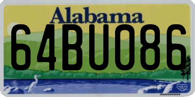 AL license plate 64BU086