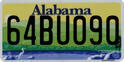 AL license plate 64BU090