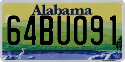 AL license plate 64BU091