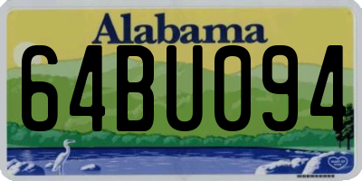 AL license plate 64BU094