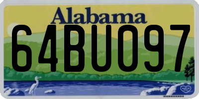 AL license plate 64BU097