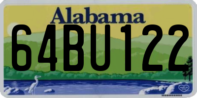 AL license plate 64BU122