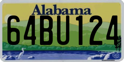AL license plate 64BU124
