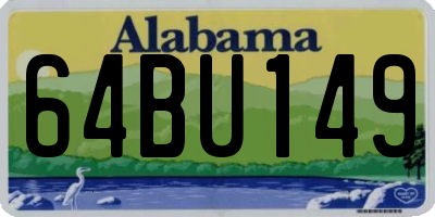 AL license plate 64BU149