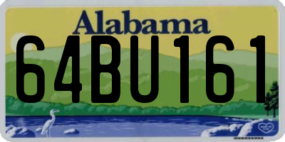 AL license plate 64BU161