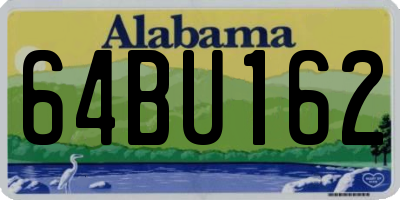 AL license plate 64BU162