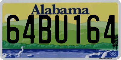 AL license plate 64BU164