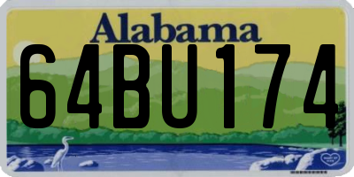AL license plate 64BU174