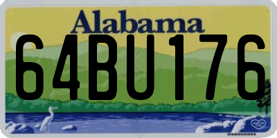 AL license plate 64BU176