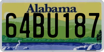 AL license plate 64BU187