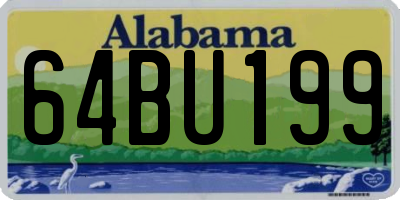 AL license plate 64BU199