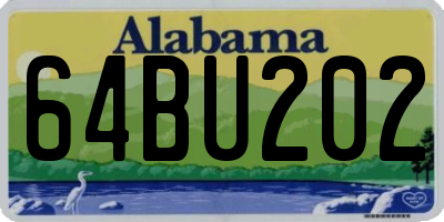 AL license plate 64BU202