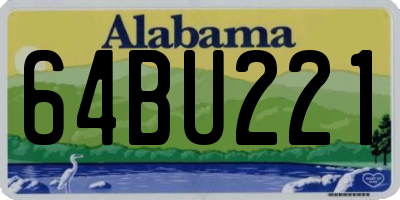 AL license plate 64BU221