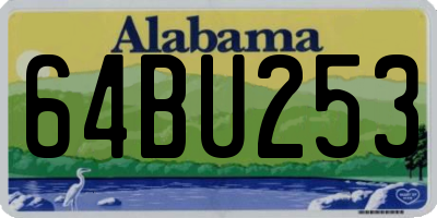 AL license plate 64BU253
