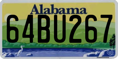AL license plate 64BU267