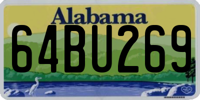 AL license plate 64BU269