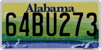 AL license plate 64BU273