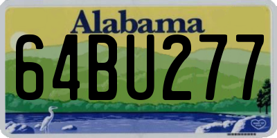 AL license plate 64BU277