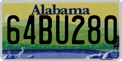AL license plate 64BU280