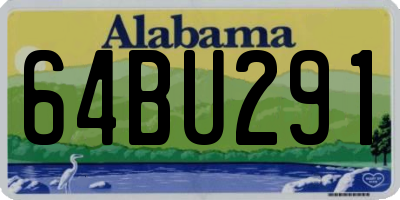AL license plate 64BU291