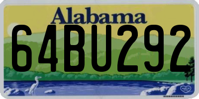 AL license plate 64BU292