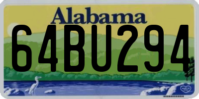 AL license plate 64BU294