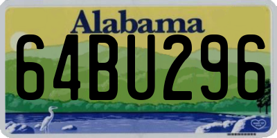 AL license plate 64BU296